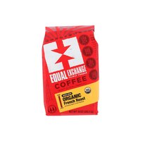 Equal Exchange Organic Coffee, French Roast Whole Bean , 10 Ounce