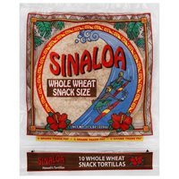 Sinaloa Tortillas, Whole Wheat, Snack Size, 11.6 Ounce