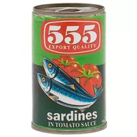 555 Sardines In Tomato Sauce, 5.5 Ounce