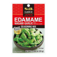 S&B Edamame Wasabi Garlic Seasoning Mix, 0.84 Ounce