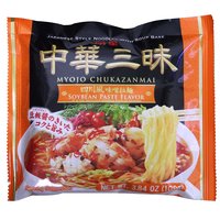 Myojo Chuka Zanmai Noodles with Soup Base, Soybean Paste, 3.84 Ounce