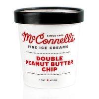 Mcconnells Ice Cream Double Peanut Butter Chip, 1 Pint