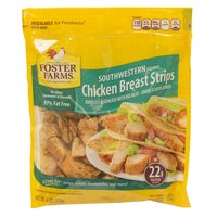 Foster Farms Chicken Breast Strips, 6 Ounce
