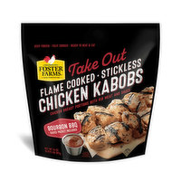 Foster Farms Bourbon BBQ Take Out Chicken Kabobs, 14 Ounce