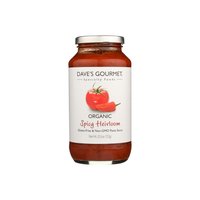 Dave's Gourmet Organic Pasta Sauce, Spicy Heirloom Marinara, 25.5 Ounce