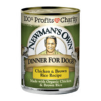 Newman's Own Organics Canned Dog Food, Chicken & Brown Rice Formula, 12.7 Ounce