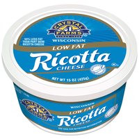 Crystal Farms Light Ricotta Cheese, 15 Ounce