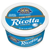 Crystal Farms Whole Milk Ricotta Cheese, 15 Ounce