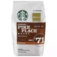 Starbucks Coffee, Medium Roast, Pike Place, 12 Ounce