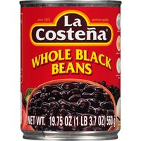 La Costena Whole Black Beans, 19.75 Ounce