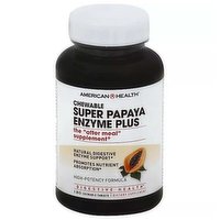 American Health Super Papaya Enzyme Plus Chewable - 180 Chewable Tablets, 180 Each