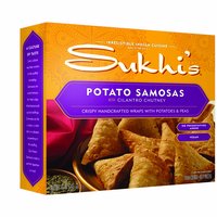 Sukhi's Samosas, Potato & Peas, 12 Ounce
