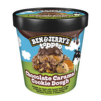 Ben & Jerry's Topped Chocolate Caramel Cookie Dough, 15.2 Ounce