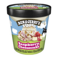 Ben & Jerry's Raspberry Cheesecake Topped Ice Cream, 16 Ounce