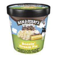 Ben & Jerry's Bossin' Cream Pie Topped Vanilla Ice Cream, 16 Ounce