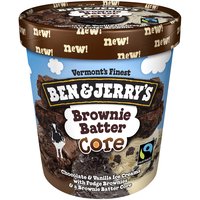 Ben & Jerry's Ice Cream, Brownie Batter Core, 16 Ounce