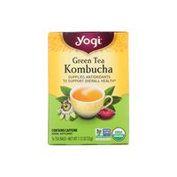 Yogi Tea Green Tea Kombucha - Contains Caffeine - 16 Tea Bags, 16 Each