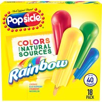 Popsicle Rainbow Ice Pops, 18 Each