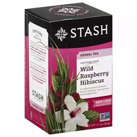 Stash Wild Raspberry Hibiscus Herbal Tea, 20 Each