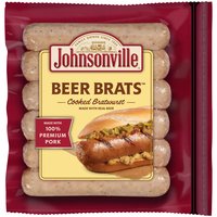 Johnsonville Cooked Beer Brats, 14 Ounce