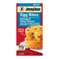 Jimmy Dean Egg Bites, Sausage, Frozen Breakfast, 4 Ounce