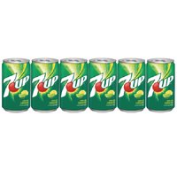 7-Up Mini Soda, Cans (Pack of 6), 45 Ounce
