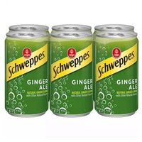 Schweppes Mini Ginger Ale, Can (Pack of 6), 45 Ounce