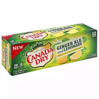 Canada Dry Ginger Ale & Lemonade, Cans (Pack of 12), 144 Ounce