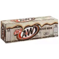 A&W Diet Root Beer, Cans (Pack of 12), 144 Ounce