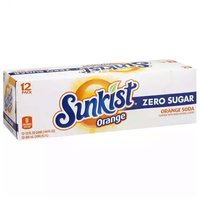 Sunkist Diet Orange, Cans (Pack of 12), 144 Ounce