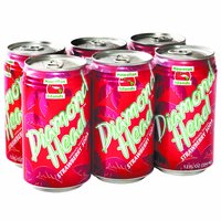 Diamond Head Strawberry Soda, Cans (Pack of 6), 72 Ounce