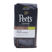 Peet's Decaf French Roast Coffee, Ground, Dark Roast, 10.5 Ounce