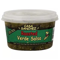 Casa Sanchez Salsa, Green Roasted Salsa Verde, Medium, 15 Ounce