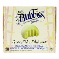 Bubbies Mochi Ice Cream, Green Tea, 6 Each