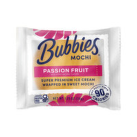 Bubbies Mochi Passion Fruit Ice Cream, 1.25 Ounce