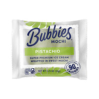 Bubbies Mochi Pistachio Ice Cream, 1.25 Ounce