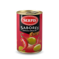 Serpis Green Olives Chile Stuffed, 4.59 Ounce