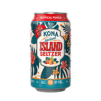 Kona Island Seltzer Tropical Punch, 12 Ounce