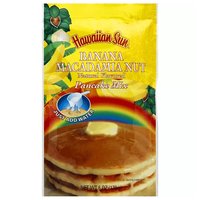 Hawaiian Sun Pancake Mix, Banana Macadamia Nut, 6 Ounce