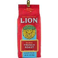 Lion Coffee French Roast, Whole Bean, 10 Ounce
