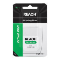 Reach Dental Floss Mint Waxed, 55 Yard