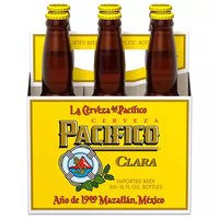 Pacifico Clara Beer, Bottles (Pack of 6), 72 Ounce