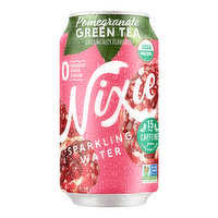 Nixie Sparkling Water Pomegranate Green Tea, 12 Ounce