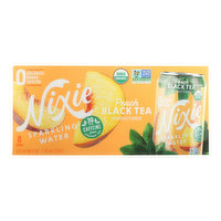 Nixie Peach Black Tea Sparkling Water (8-pack), 96 Ounce