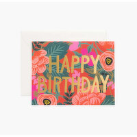 Poppy Birthday Card, 1 Each