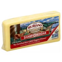 Rumiano Organic Sharp Cheddar Cheese, 8 Ounce