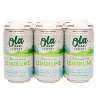 Ola Seltzer, Lemon Lime, Cans (Pack of 6), 12 Ounce