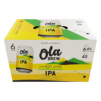 Ola Lilikoi Lime Milkshake IPA (6-pack), 72 Ounce