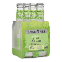 Fever Tree Sparkling Lime & Yuzu (4-pack), 800 Millilitre