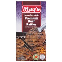 May's Hawaiian Style Premium Beef Patties, 2 Pound